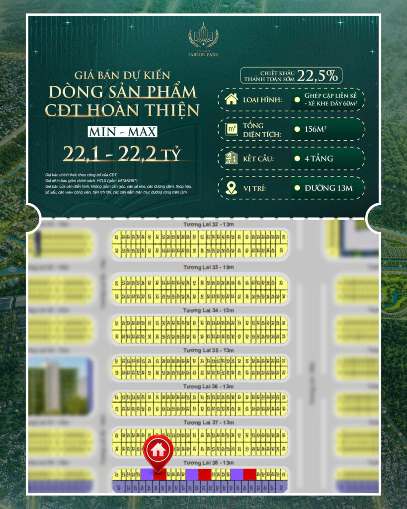 GIÁ BÁN DỰ KIẾN