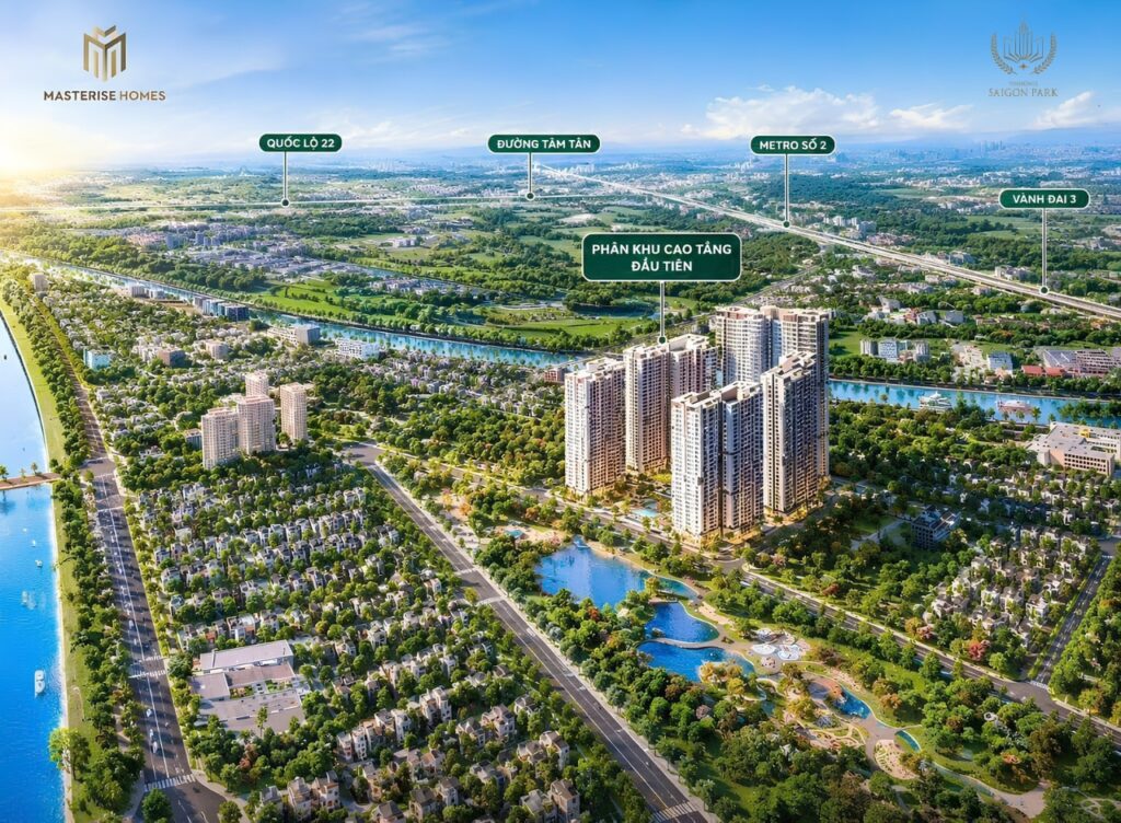 5 tháp căn hộ cao tầng đầu tiên tại Vinhomes Saigon Park Hóc Môn